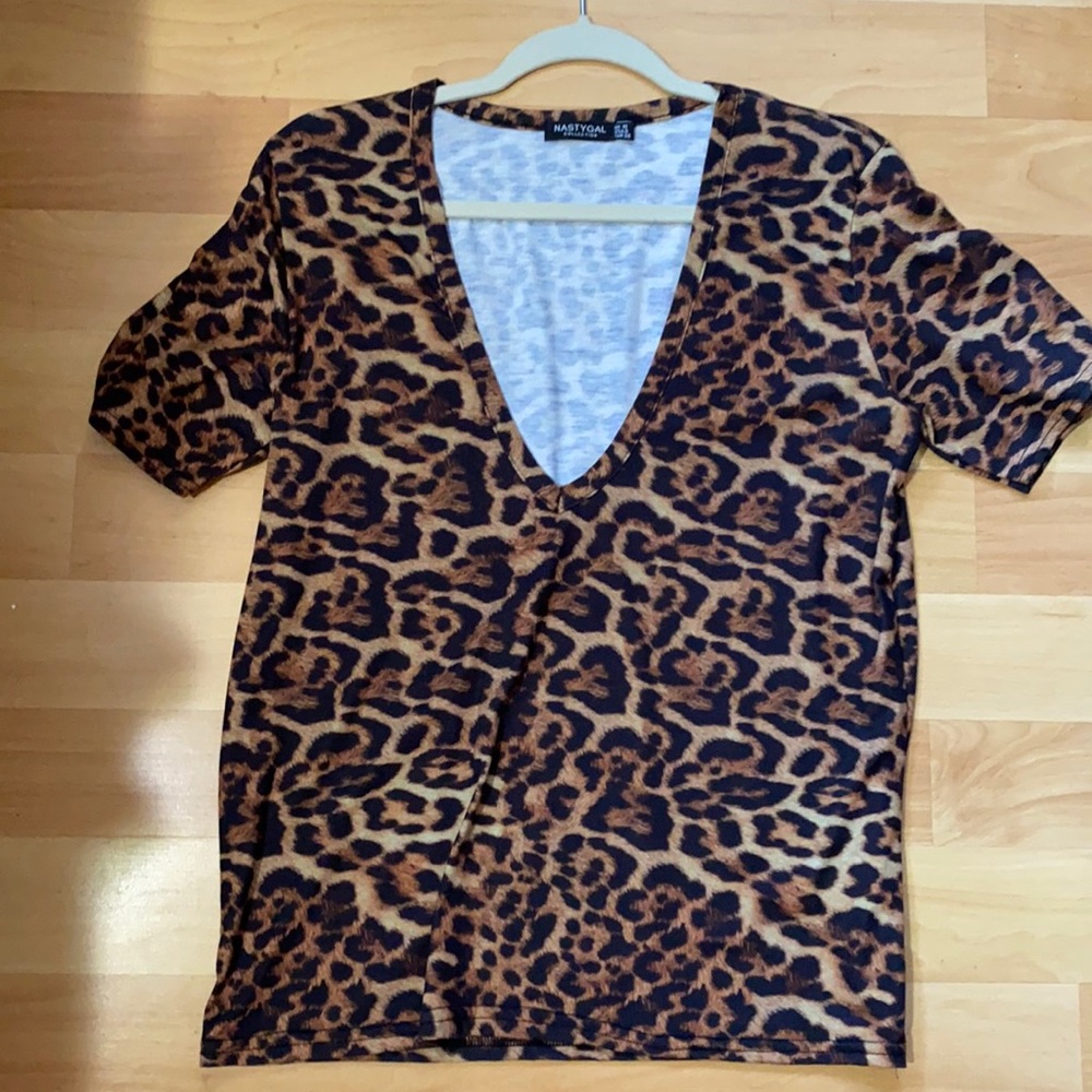 Long V neck tee